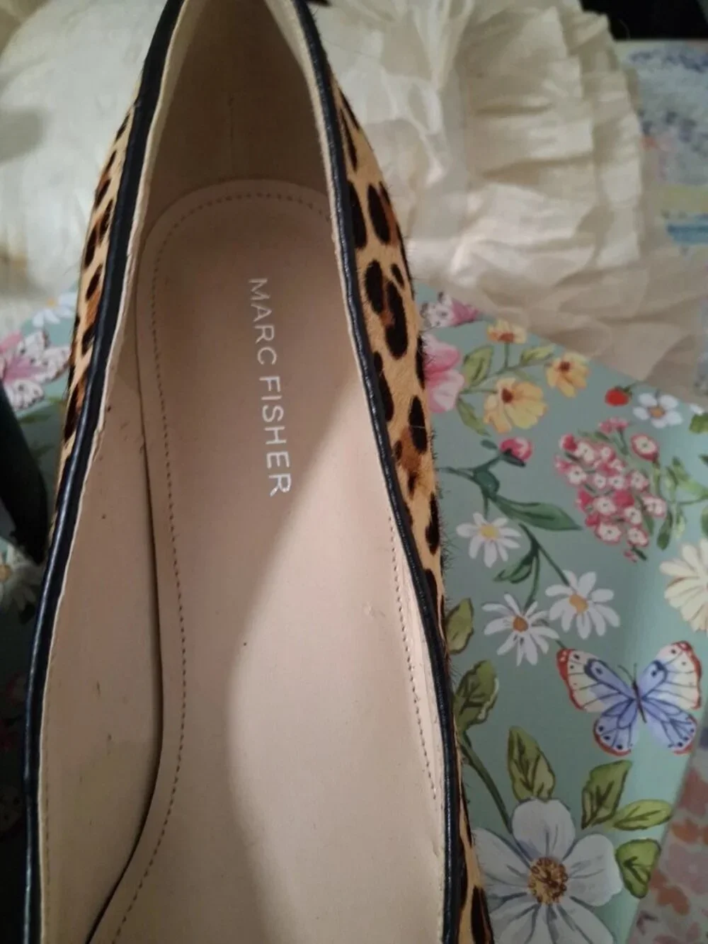 Marc Fisher Women's Cow Fur Pump